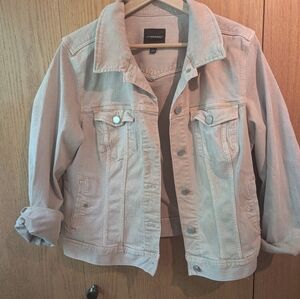 Liverpool denim in a pretty pink color.